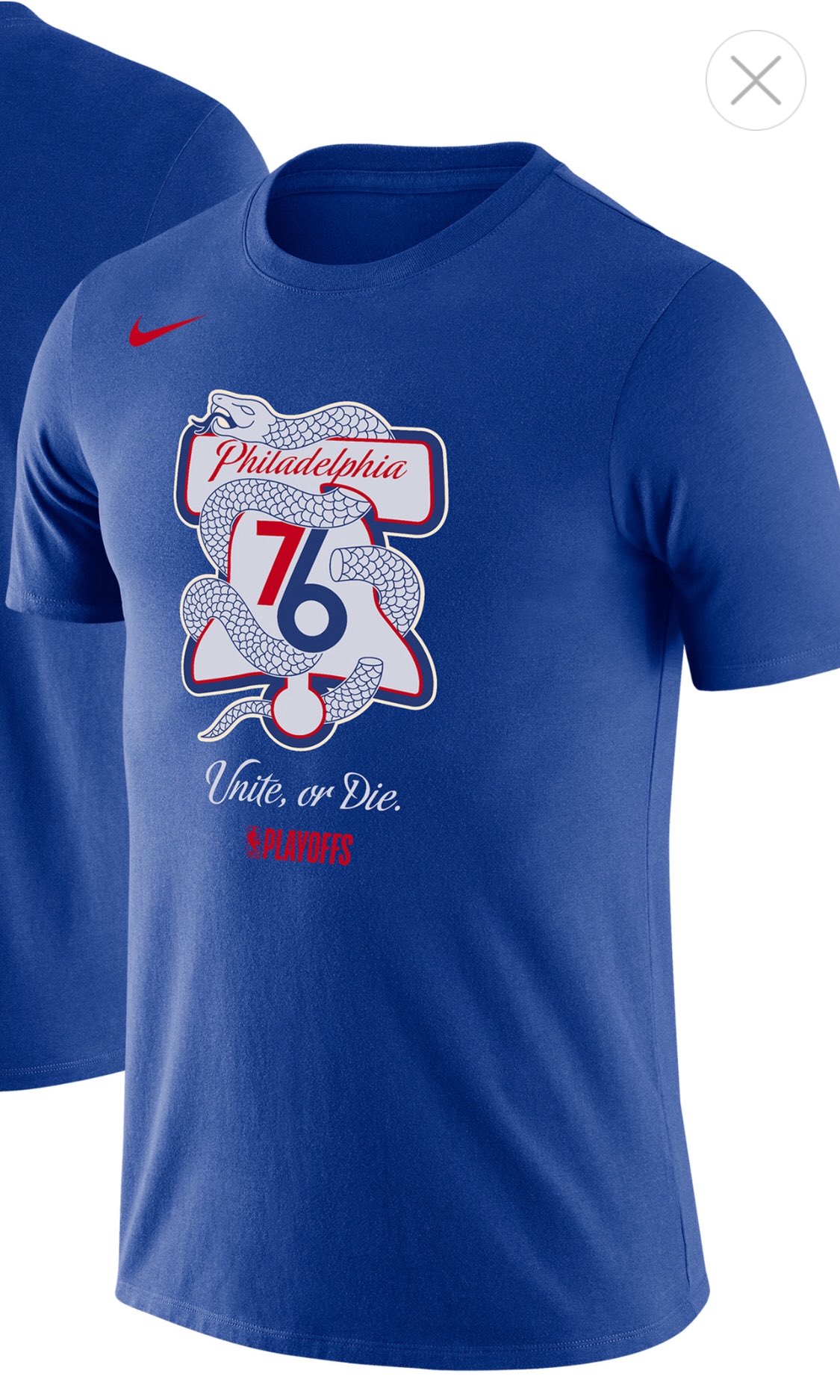 sixers snake t shirt