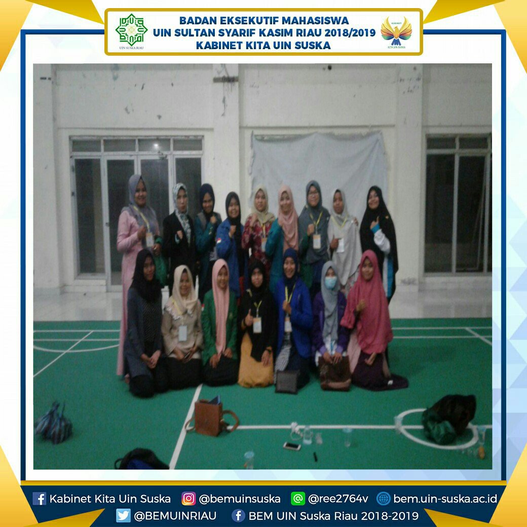 INSPIRASI GERAKAN KAMPUS MADANI

H+37
Jum'at, 06 April 2018

[FORUM PEREMPUAN SUMBAGUT ALIANSI BEM DAKAN KONSOLIDASI TERKAIT MASALAH PEREMPUAN DAN ANAK DI INDONESIA]