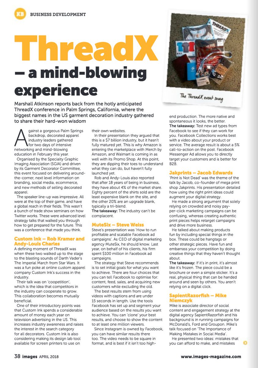 ThreadX - A Mindblowing Experience - buff.ly/2qchrRb - recap of the event in the new Images Magazine - check it out!