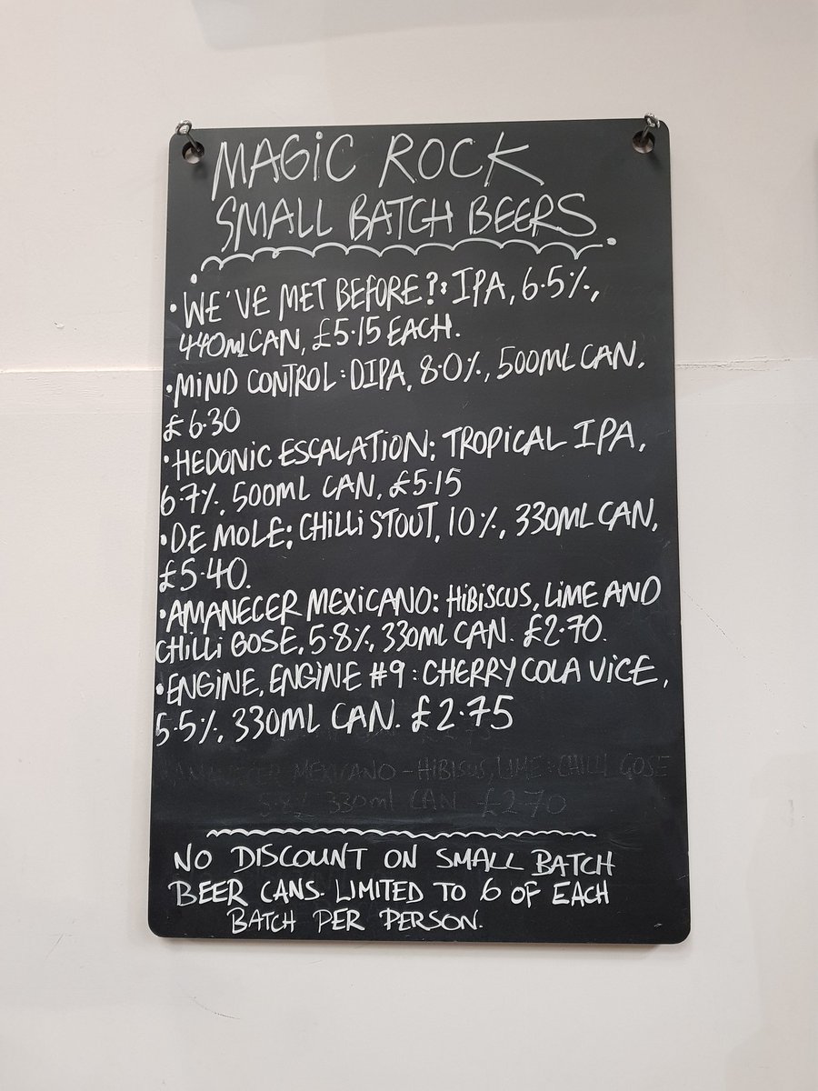 MagicRockTap's tweet photo. Something for the weekend? Can fridge fully stocked and @DarkWoodsCoffee retail packs available to take away. 

#shoplocal
#localshop
#forlocalpeople https://t.co/eqWnpC137f