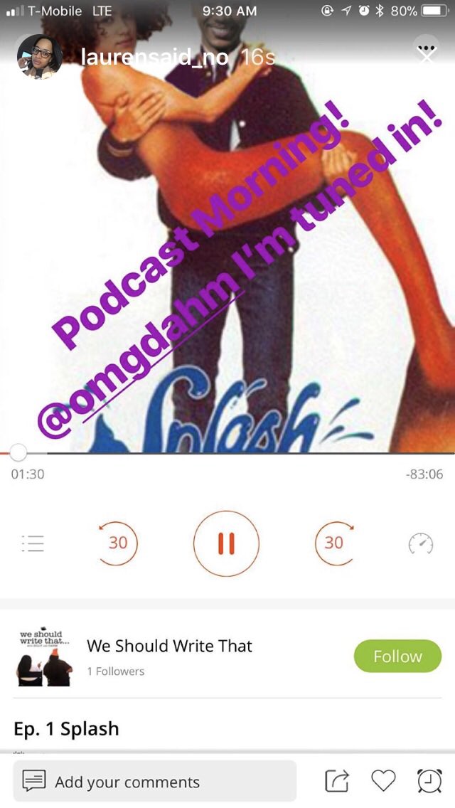 WeWriteThat's tweet photo. What if @Silly_Genius and @OmgDahm retold movies with POC casts and dope soundtracks?
#WeShouldWriteThat is available on Podbean, iTunes, and now Spotify! Wrap up your work week with an episode or two. Listen and Share now! https://t.co/oxiKtvA3em https://t.co/Ny67ETkmAk