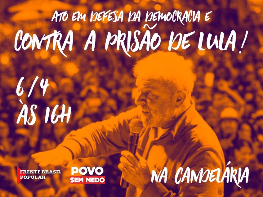 jeanwyllys_real's tweet photo. É hoje! Todo o mundo pra rua em defesa da democracia e contra a prisão de Lula! 👊

https://t.co/WMsFYvngGy https://t.co/ZoqK2frfbv