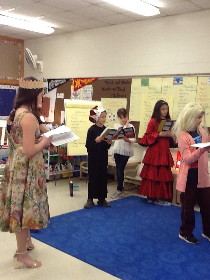 Grade4Spada's tweet photo. 4S Reader's Theater performing "Sleepless Beauty!" https://t.co/q8KYM4OBMI