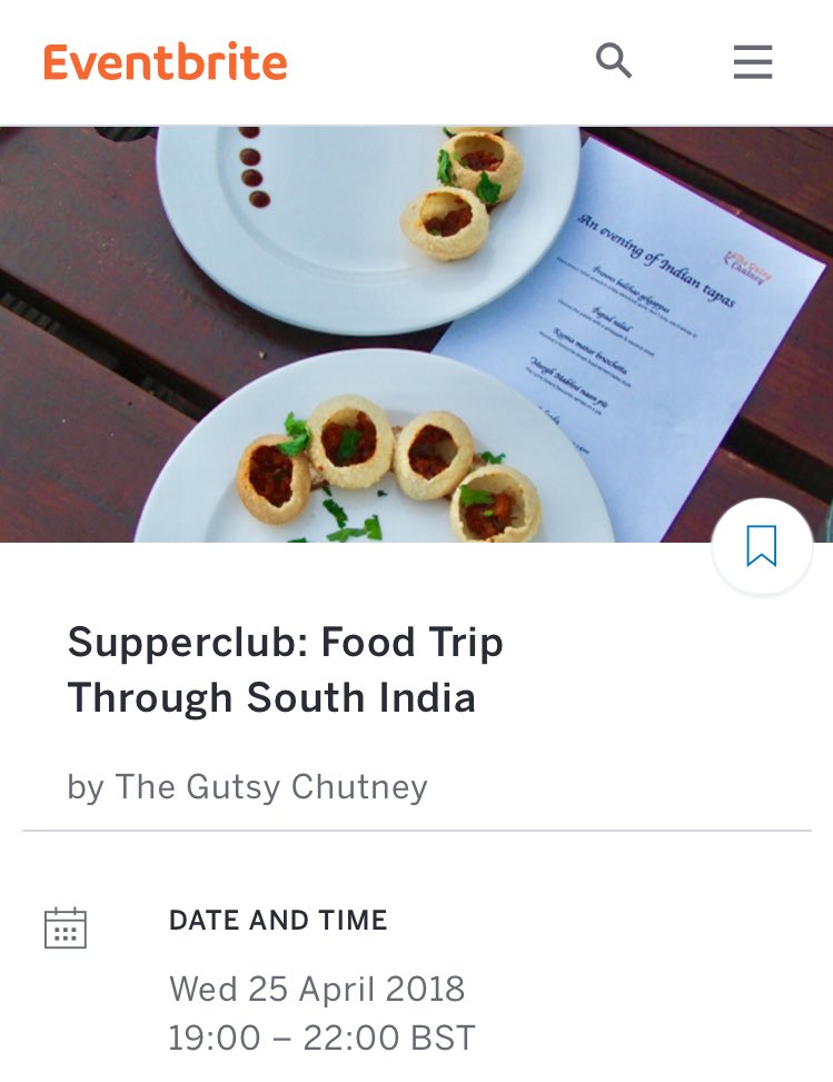 GutsyChutney's tweet image. Tickets to our South Indian Supperclub are now available on @EventbriteUK 😊👉 goo.gl/mu1UmB #LondonSupperclubs #SouthIndianfood #Indiantapas