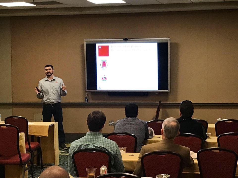 AFSA's tweet photo. Yesterday @AFSA Director of Member Services Bradley Elliott spoke with the Alabama Fire Sprinkler Association about the benefits of AFSA membership &amp; the opportunities available to Chapters. Learn more about the benefits of membership at https://t.co/9kAIfJnfh8. #AFSAChapters https://t.co/q7YV8sYIro