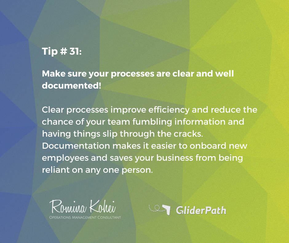 GliderPath's tweet image. Today&apos;s tip: Having a clear #process that every team member understands is extremely important for #EffectiveWork. #OperationsManagement #BusinessProcess #ProcessManagement #Management #Productivity #ProcessDocumentation