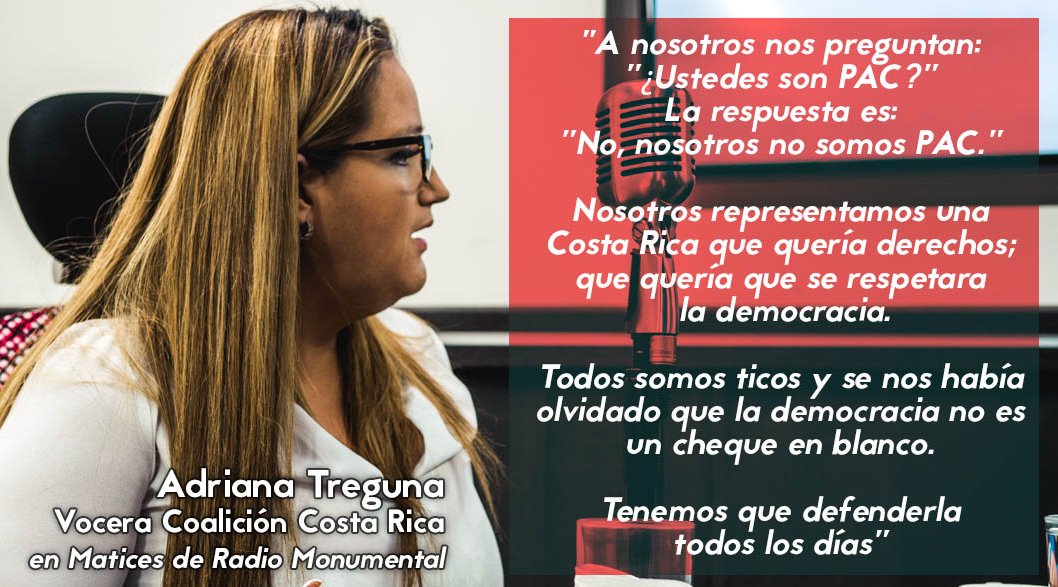 Ayer en #Matices nos acompañó el grupo <a href="/CoalicionCR/">Coalición Costa Rica</a>. Les compartimos el programa: bit.ly/2HfLZJN

¡Gracias por informarse con la radio de Costa Rica!