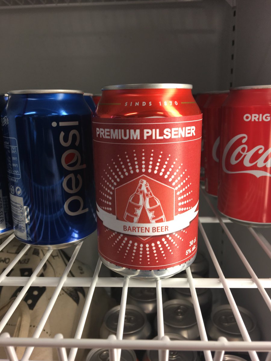 BartenBeer's tweet photo. Outside the sun is shining: perfect weather for a delicious, refreshing, cold beer! Our premium pilseners are already in the fridge! See you at the drinks this afternoon! #sun #cheers #refreshing ☀️ https://t.co/OZvj8gZwTd