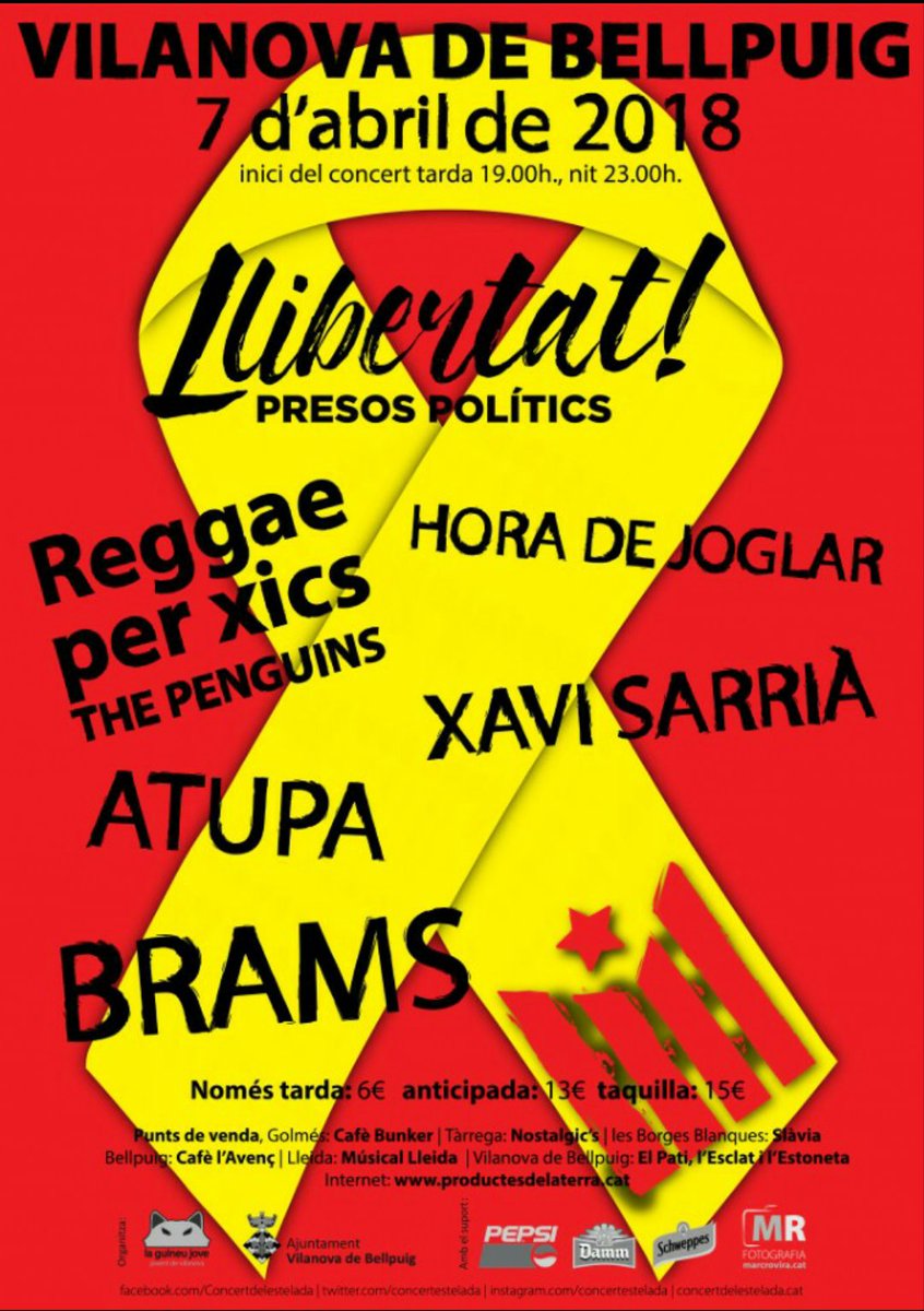 Demà @Concertestelada a #VilanovadeBellpuig , serà una festassa! #present #abrakabranka