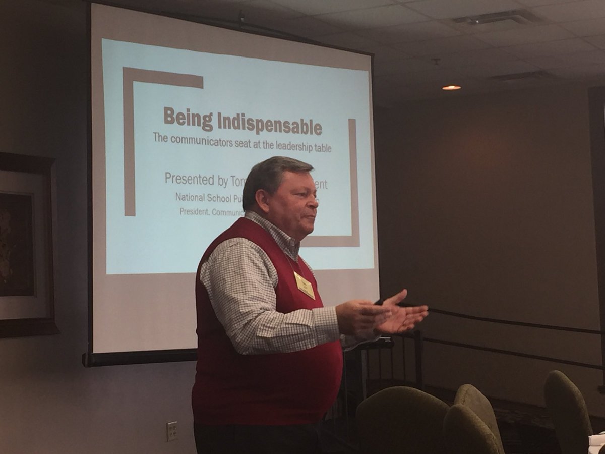 b_satnan's tweet photo. Getting advice from @NSPRA @tomdelapp on earning a seat at leadership table on final day of @MOSPRApros Spring Conference #SuPR18 https://t.co/DJka5LNNbw