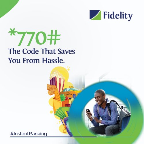 fidelitybankplc's tweet image. Live an hassle free lifestyle with *770# #InstantBanking