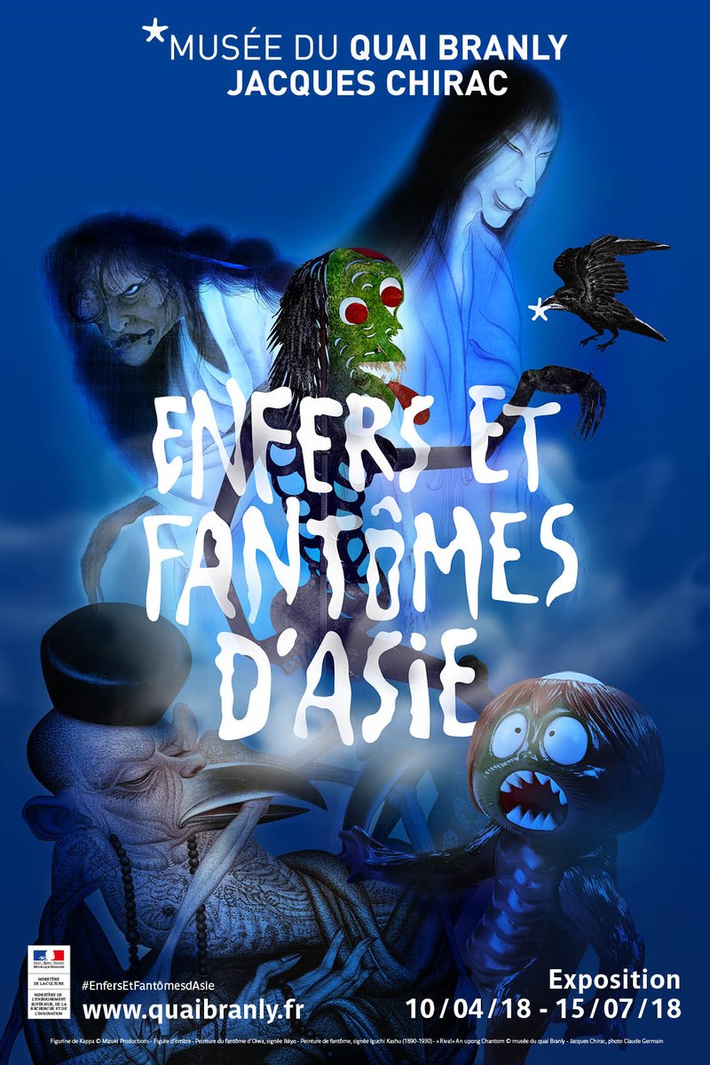 JournalDuJapon's tweet photo. 👻 A partir du 10 avril, une exposition au @quaibranly sur les fantômes et enfers d'Asie #exposition #Paris #surnaturel - Toutes les infos : https://t.co/lqEacBh37M https://t.co/7P0kbY6RIJ