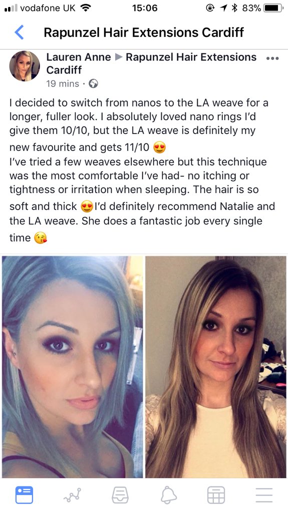 RapunzelCardiff's tweet photo. Back working the last few weeks after a llllong four months having Hyperemesis Gravidarum (severe morning sickness 🤰🏼👶🏼 for those who don’t speak Harry Potter 🤢😂) What a lovely review to come back to from my beautiful client! 😍👌🏼☺️ https://t.co/fJAwNyYJ0j