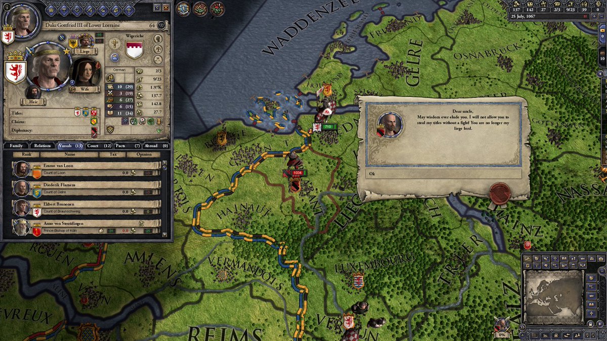 frozenrelic's tweet photo. If you haven't played @CrusaderKings 2 and want to, it's currently FREE on @steam_games. Not free for a limited time, but free forever if you download it now. Crazy stories for all! Get it -> https://t.co/HLEUAZK2Ds #CrusaderKingsII https://t.co/M1COVFtTC5