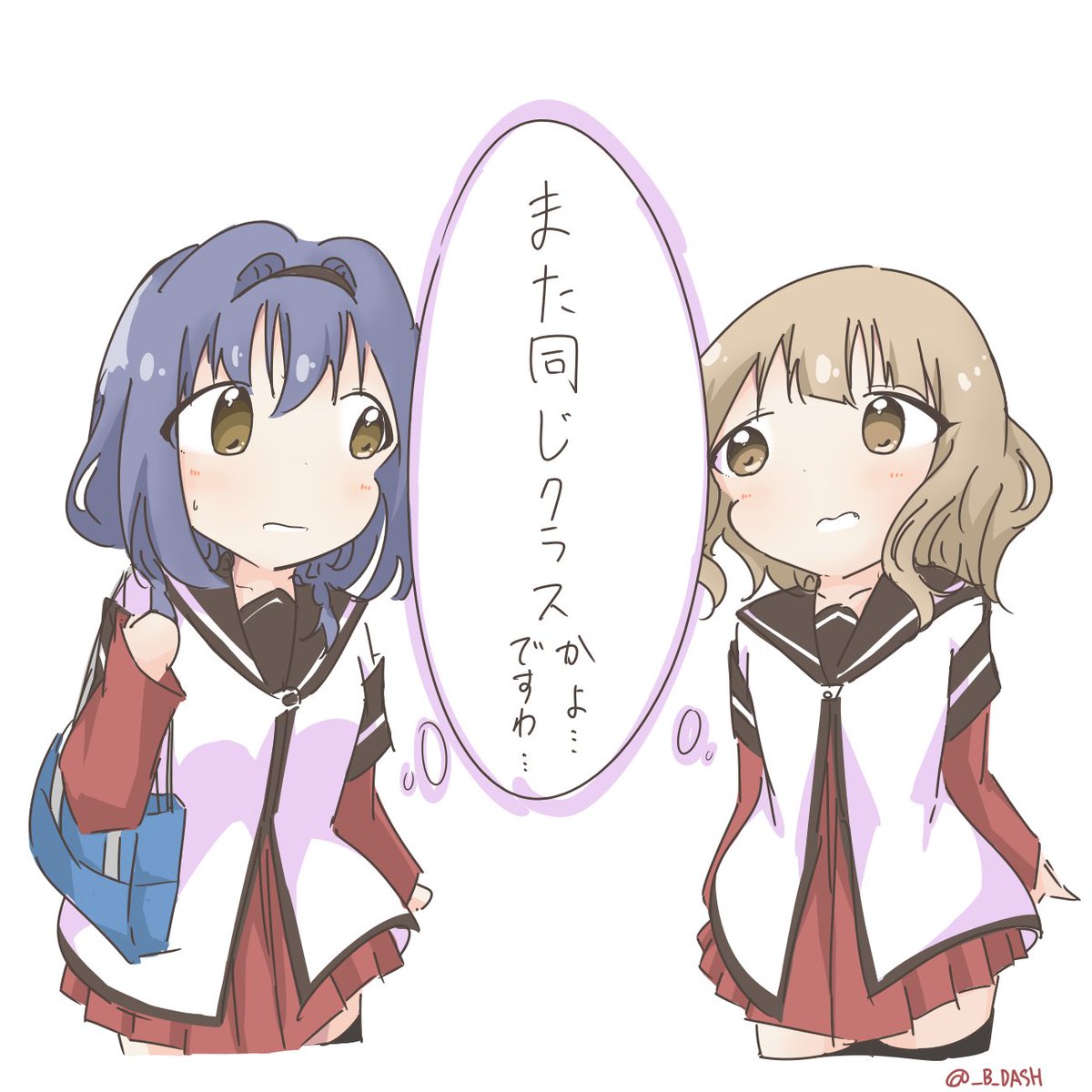#ゆるゆり版深夜の真剣お絵描き60分一本勝負 今年もよろしく 
