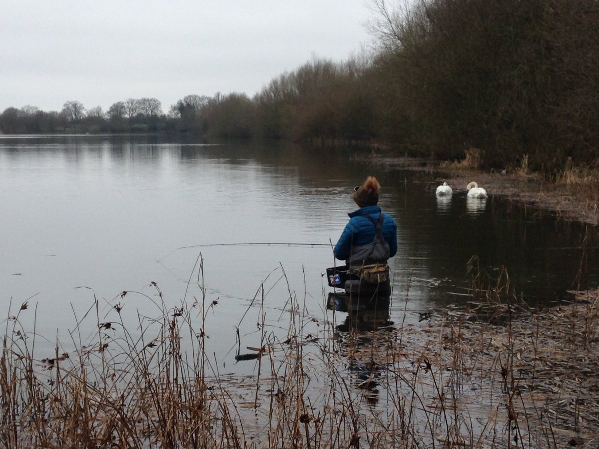 Braving the chill in my thermal lined waders! #pikesickle