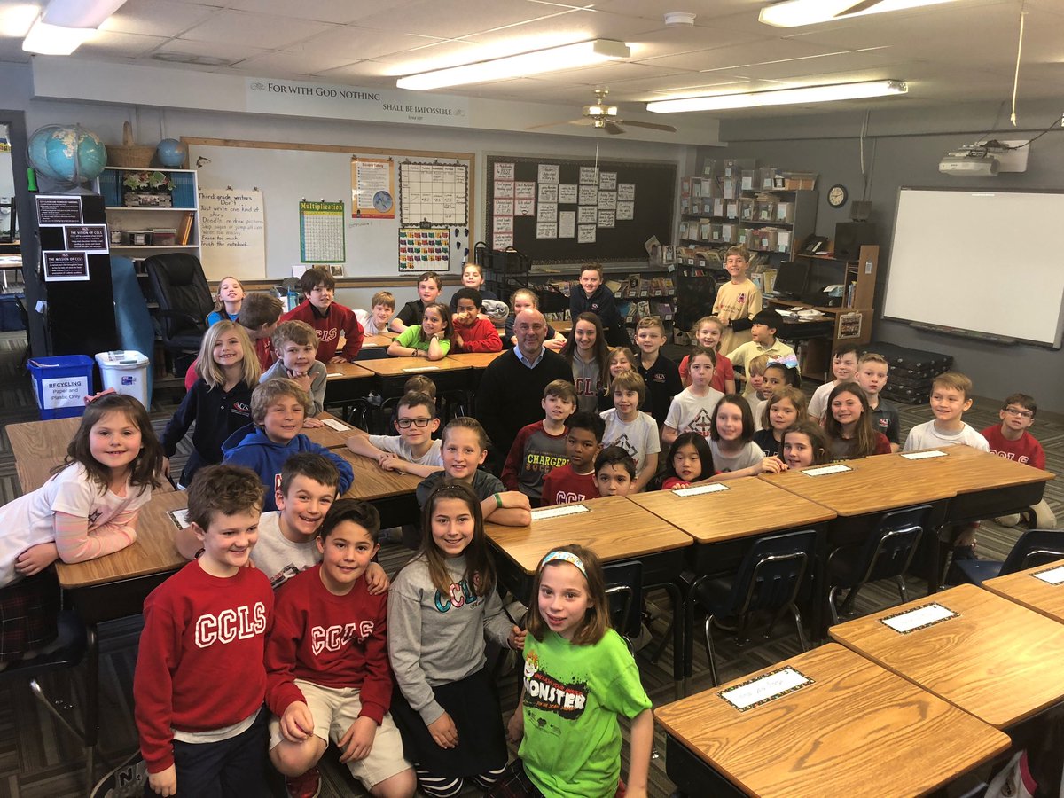 CCLSFishburn's tweet photo. Thanks again Pastor Ken and LFCU for sharing with us today!  @CCLSChargers https://t.co/y8MB6MUNke