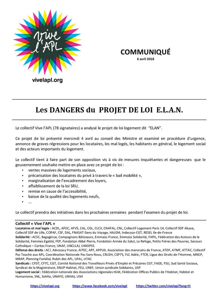Le collectif <a href="/VivelAPL/">Vive l'APL</a> a analysé le projet de loi #ELAN