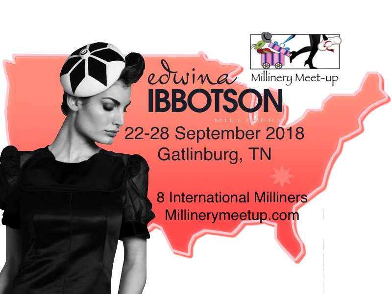 edwinaibbotson's tweet photo. Registration opens soon for #MMU2018 in September at #ArrowmontSchool of Arts and Crafts. Join 8 International Milliners, including Edwina Ibbotson, for a variety of #hatmaking &amp; #trimming workshops. #millinerymeetup @edwinaibbotson @millinerymeetup https://t.co/qiKroKmRsZ