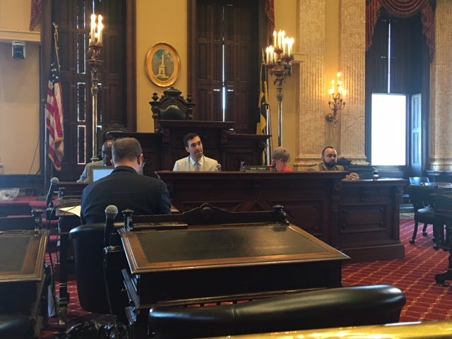 CollegeBoundFnd's tweet image. Scenes from yesterday's City Council Education and Youth Committee hearing.  Resolution passed by committee thanks to a room packed with supporters + testimony from alumni, principals, parents, City Schools, community members.