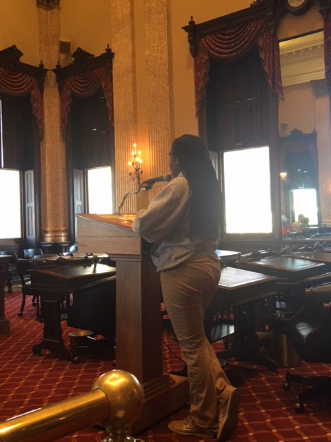 CollegeBoundFnd's tweet image. Scenes from yesterday's City Council Education and Youth Committee hearing.  Resolution passed by committee thanks to a room packed with supporters + testimony from alumni, principals, parents, City Schools, community members.