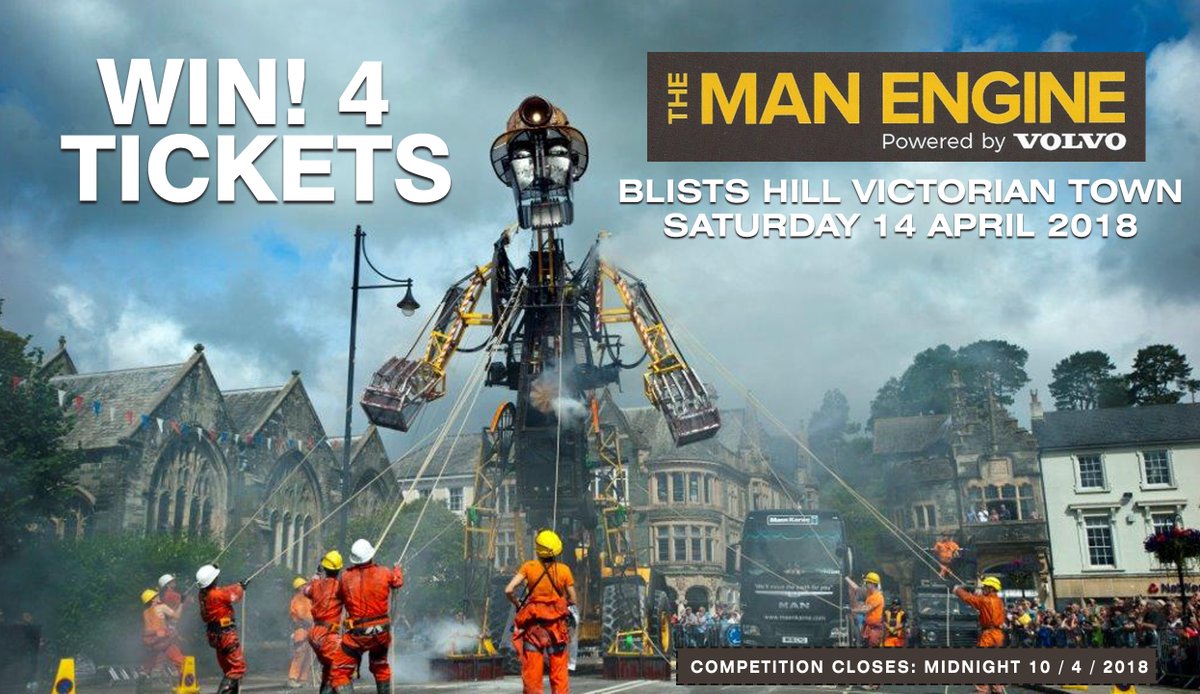 WhatsOnShrops's tweet photo. #WIN!
Four tickets to see The Man Engine at @blistshill, 14 April. 
RT &amp; FW to enter!
More information 👇👇👇
https://t.co/AeLjLGuCd7 https://t.co/a942fTxj5g