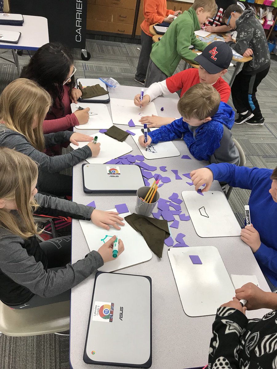 npeterson09's tweet image. 4th grade math buddies are helping us label and classify quadrilaterals!  @MarkNechanicky @nicksofio #ALASConnectED
