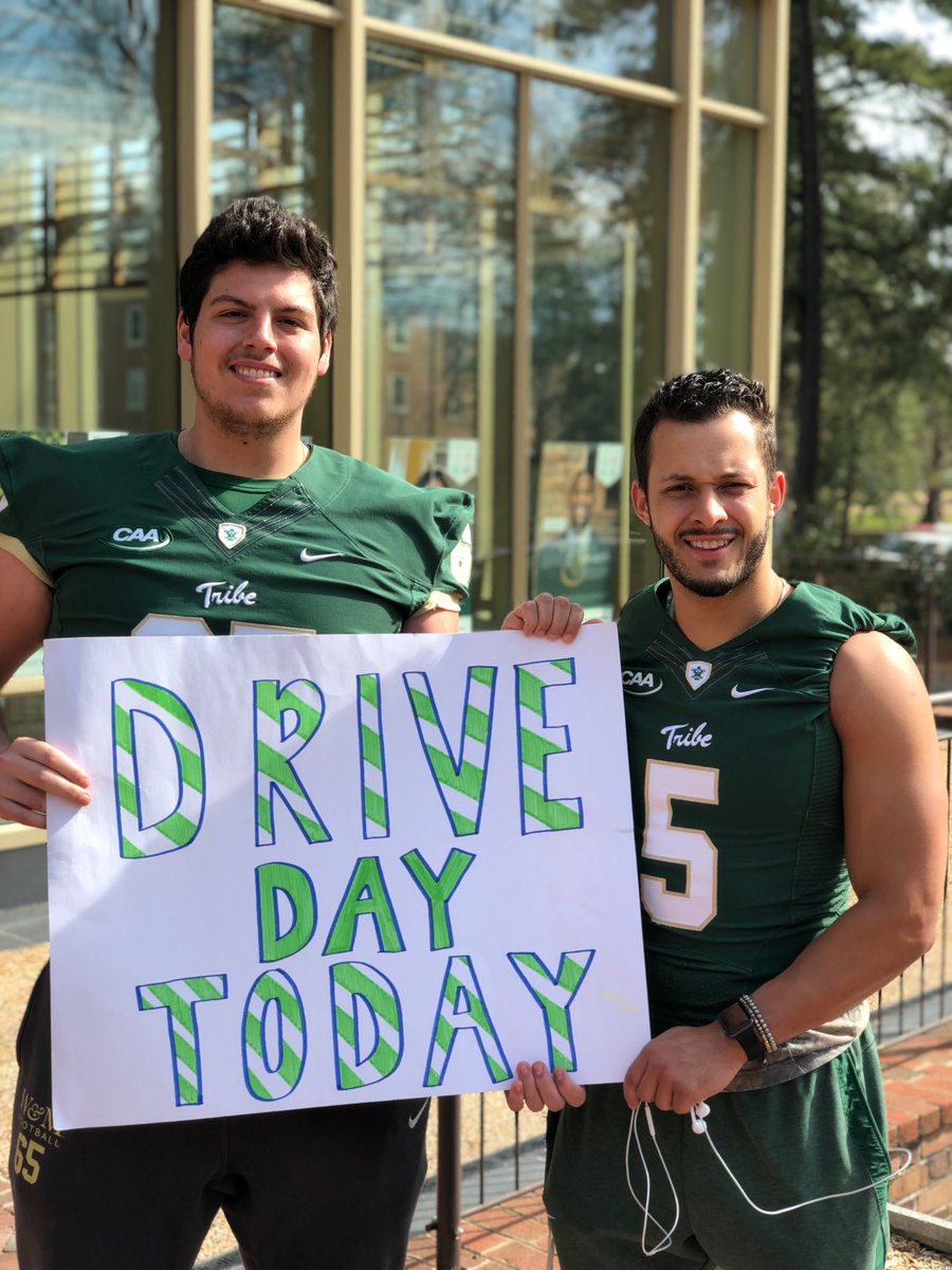 WMTribeFootball's tweet photo. Great start to the 2018 @BeTheMatch Bone Marrow Drive at William &amp; Mary. Join us at the Sadler Center and get registered today! https://t.co/RLUWaJ9Y7D