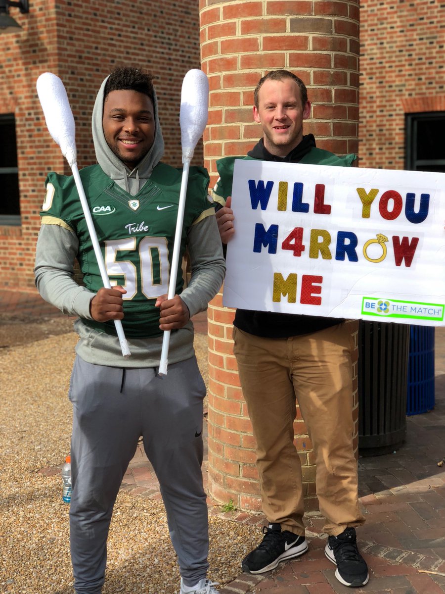WMTribeFootball's tweet photo. Great start to the 2018 @BeTheMatch Bone Marrow Drive at William &amp; Mary. Join us at the Sadler Center and get registered today! https://t.co/RLUWaJ9Y7D