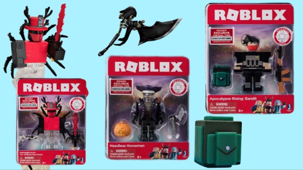 Lily On Twitter I Found A Grim Axe In My Roblox Toy Here Is My Unboxing And Review Of These Roblox Toys And Their Code Items Headless Horseman Apoc Rising Bandit - jazwares roblox headless horseman action figure