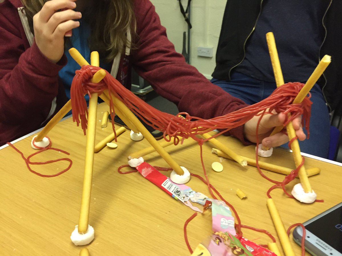 secretguiders's tweet photo. Edible pioneering! A tasty activity for the Rangers. Some had more structural integrity than others. https://t.co/1imX15SynW