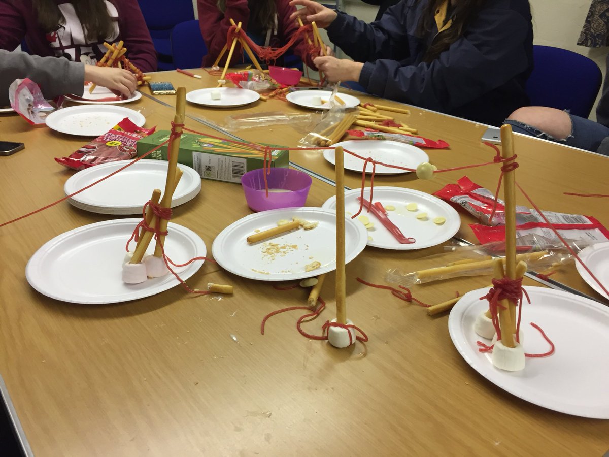 secretguiders's tweet photo. Edible pioneering! A tasty activity for the Rangers. Some had more structural integrity than others. https://t.co/1imX15SynW