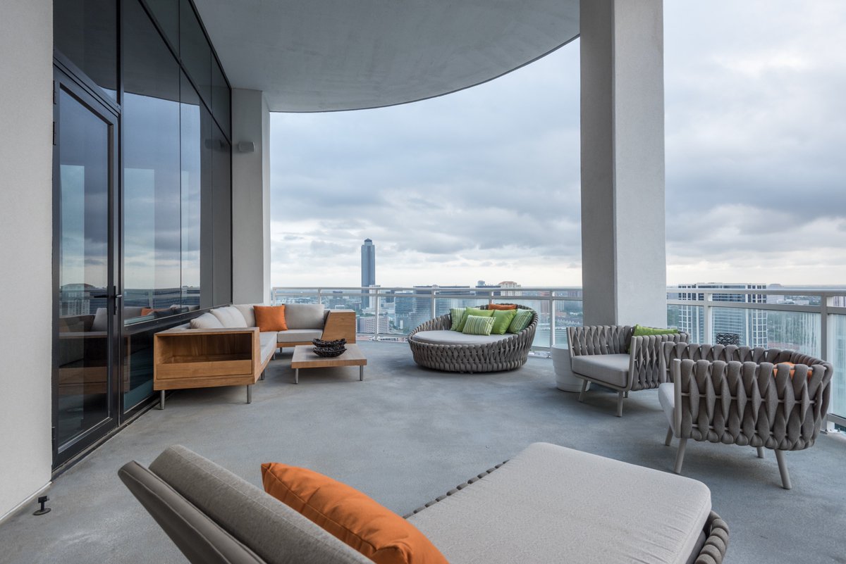 consiliumhome's tweet photo. Not even the clouds can stop us from saying #TGIF! 
.
.
.
#consiliumhome #interiors #luxury #astoria #highrise #views #CHmoments #interiordesign #interiordesigner #friday #FridayFeelings #weekendvibes #luxuryliving #patio #cityvibe #houstontexas #rain #clouds https://t.co/9Cwd8I79m7