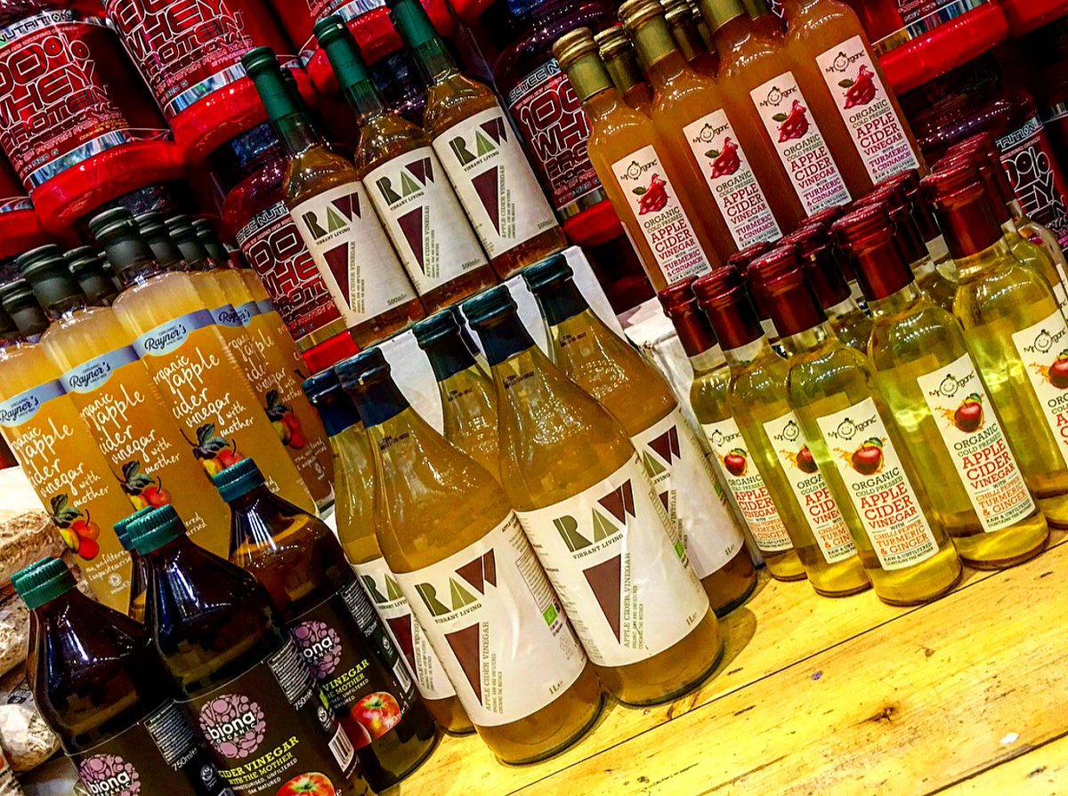 fitcookieuk's tweet photo. Our store is restocked on Organic Apple Cider Vinegar with mother - all top high quality brands are back 🤩 #GutHealth https://t.co/h3KPvKnUJC