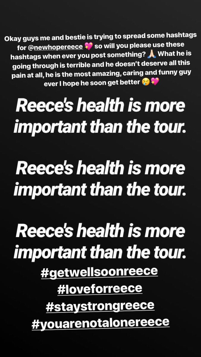 CuriousConx's tweet photo. Okay guys can I ask you to spread these hashtags for @NewHopeReece #GetWellSoonReece #youarenotalonereece #staystrongreece He really deserves the best and if I could do something I would do anything to safe him from this terrible situation that he is in 😢💖🙏🏻 @Jamiebibby78 https://t.co/ZPtQedmP7f