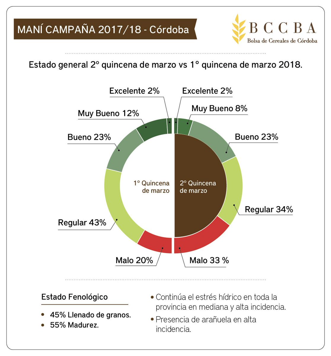 ¿Cómo termino el #maní el mes de marzo? 
Te lo contamos en esta infografía de la <a href="/BCCBA/">Bolsa de Cereales de Córdoba</a> 
#SomosInformación #DIA10ños #Córdoba
👇👇👇