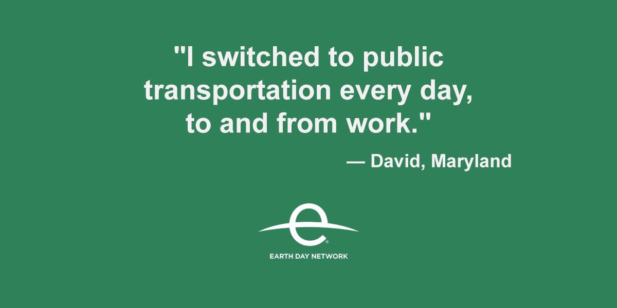 EarthDay's tweet photo. Dave's #BillionActsofGreen commitment is reducing emissions daily. What are you doing? https://t.co/t6uCIhJjrs #EarthDay2018 https://t.co/dPwh5ndYmk
