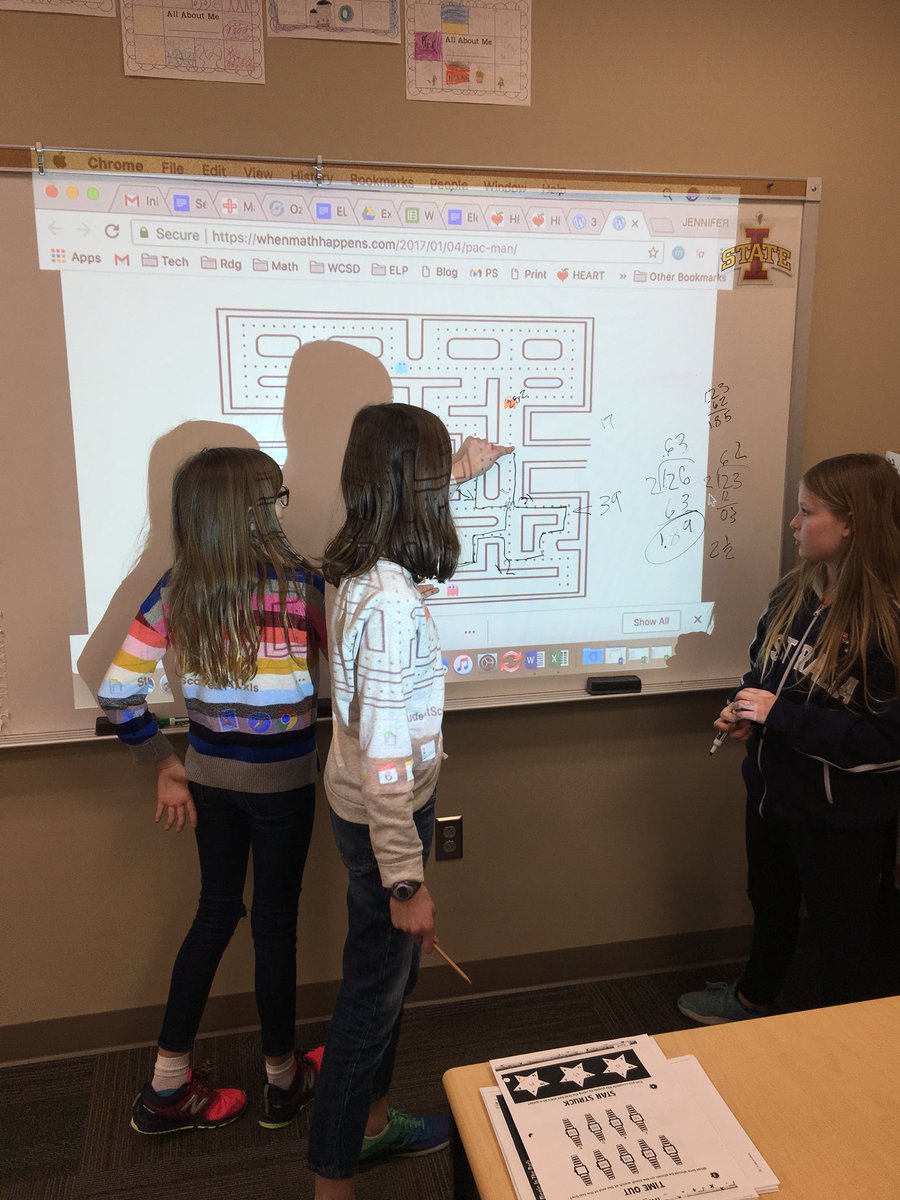 JennerJean's tweet photo. So much awesome math conversation happening! We love #3actmath @WaukeeCSD @WoodlandHillsEl https://t.co/LTxfBDfoNh