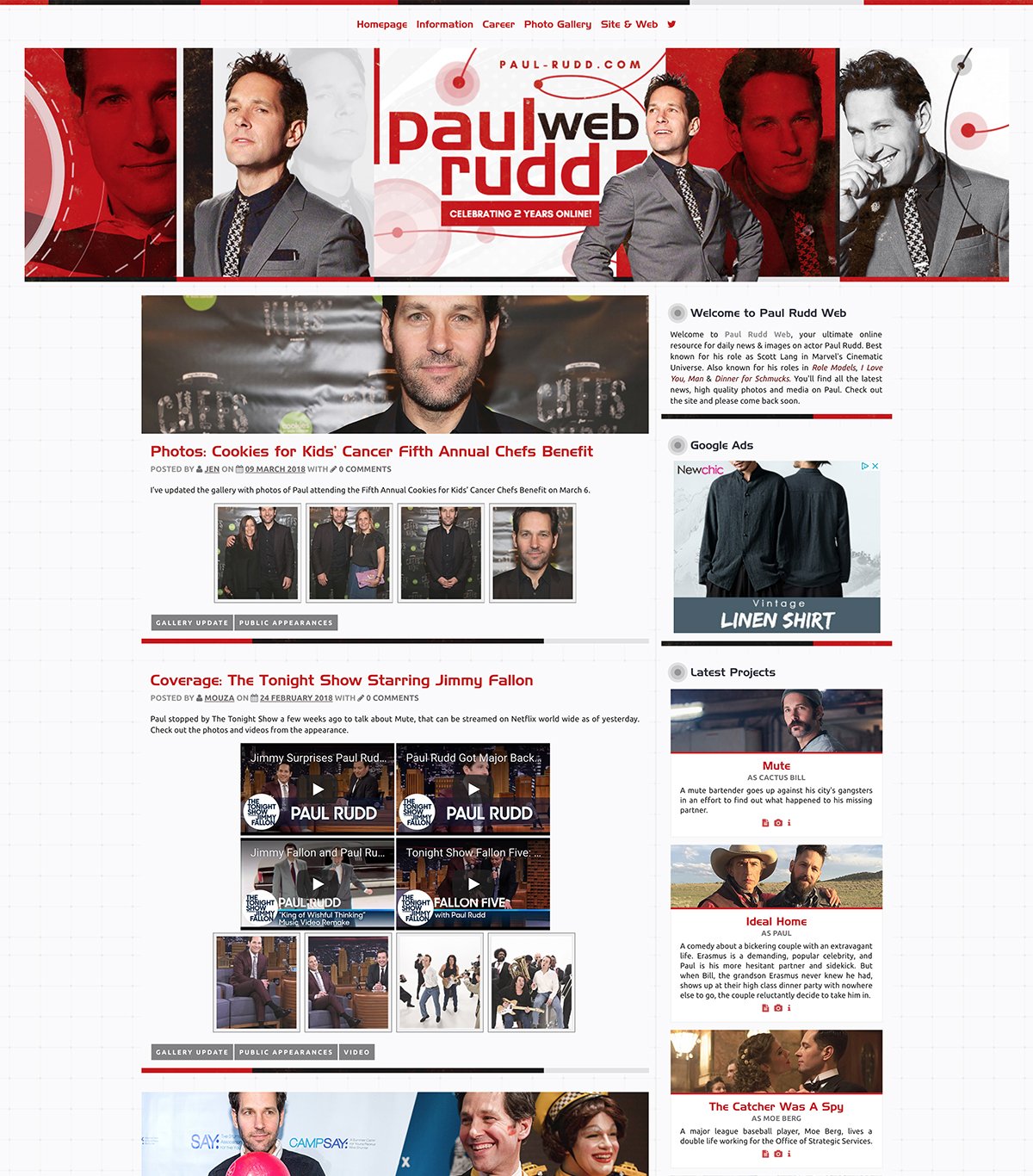 Site Update: New Layout to Celebrate Paul Rudd\s 49th Birthday! 