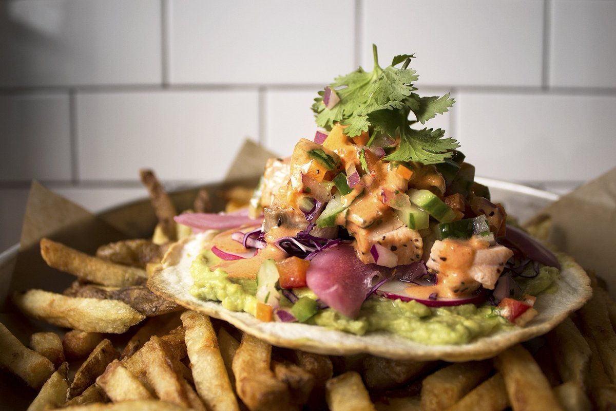 Every week the crew assembles a feature menu piled high with flavour. Exhibit A; Salmon Tostada ⤵️ #HamOnt