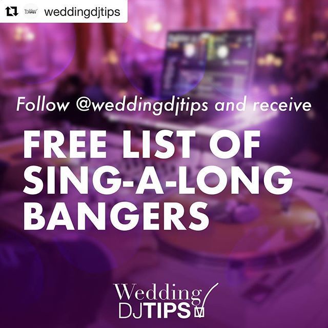 @djnickspinelli is doing some cool stuff here... DJs get on board!
 #Repost @weddingdjtips with @get_repost
・・・
Easy peasy:
1. Watch Episode 10
2. Follow @weddingdjtips 
3. DM your email 
FREE list of Sing-A-Long Bangers coming your way just in time … ift.tt/2HfgG1z