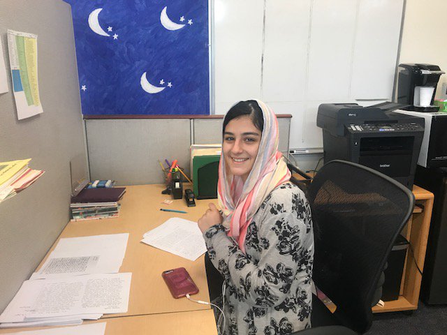 PSPScholars's tweet photo. Three of our #PSPscholars spent their last day of spring break at the PSP offices in Lennox volunteering! Thank you Khadija, Jennifer and Osvaldo! https://t.co/151uZQm8Ss