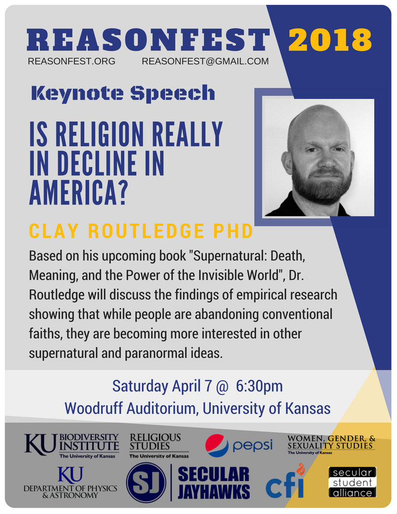 ElRazhes's tweet photo. #ReasonFest2018 starts @7pm tonight. Opening talk by Fred Heeren on the role of scientific discoveries in the evolution of human species, followed by Christopher Rogan talking about discovery of #thegodparticle Higgs Boson and its cosmological implications
https://t.co/uJDiwXV6fm https://t.co/DWAhjMfZnp