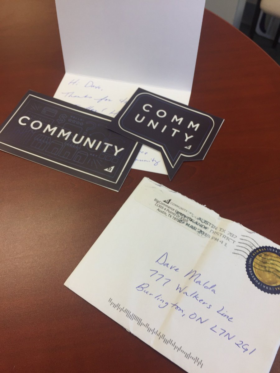 davemalda's tweet photo. Well look what arrived for Team @eBridgeConnects! Thanks @BigCommerce!! - this will be finding its way on the #eBStickerWall shortly ππ #StickerGame #eCommerce #HelpingMerchants
Have a great weekend! https://t.co/Z2GRmpShX9