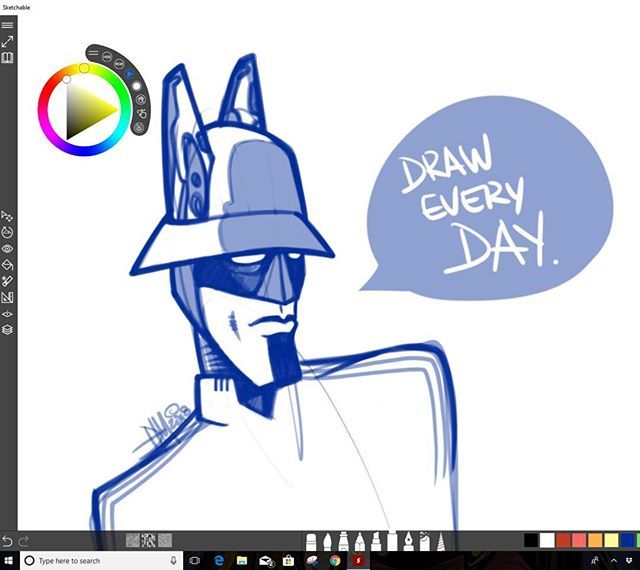 deltatangomike's tweet photo. What’s the secret to developing art talents? Bats got the answer. 
Digital Pencil drawing on @SketchableApp @Microsoft @Surface Pro and Surface Pen.

#iLikeToDraw #DrawDaily #MySurface #Skulls #ExerciseYourPassion #ArtLifeAllDay #DigitalArt #DigitalArtist #Sketchable #AdobeP… https://t.co/qIxnoygPd6