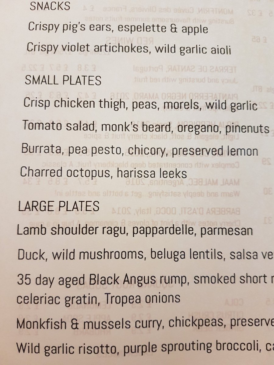 Currently enjoying various things from the menu <a href="/noak_se4/">Noak Restaurant</a> including violet atrichokes and lamb ragu.