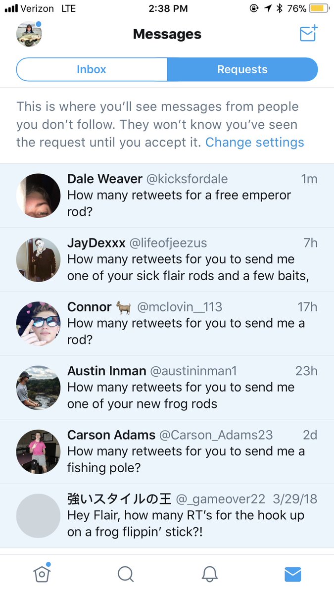 FishinWithFlair's tweet image. Since y’all are so thirsty for my NEW Flair fishing rod. I’ll give one away to someone who retweets this. Go!