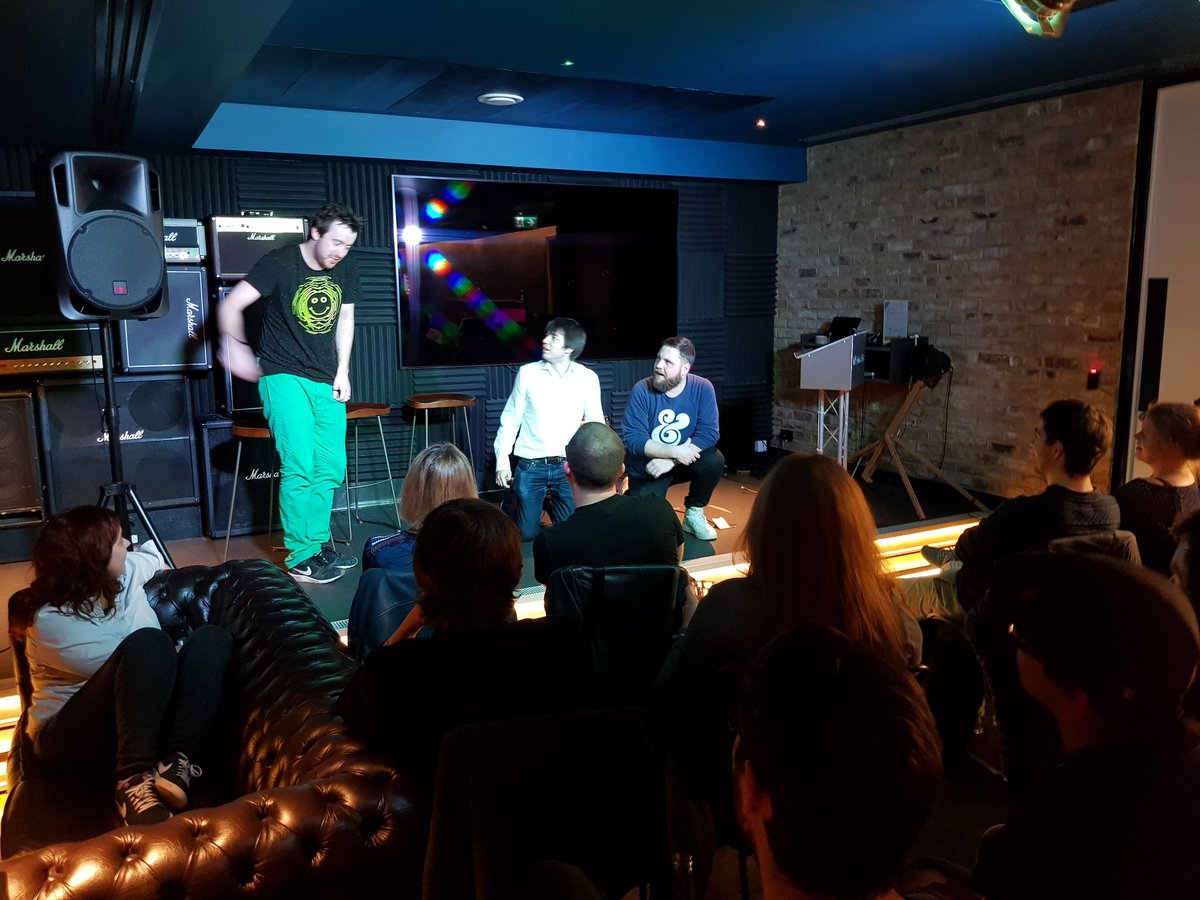 Kelset's tweet image. The creation of #angular

(Srly best improv team I&apos;ve seen life EVER)

#componentDidSmoosh