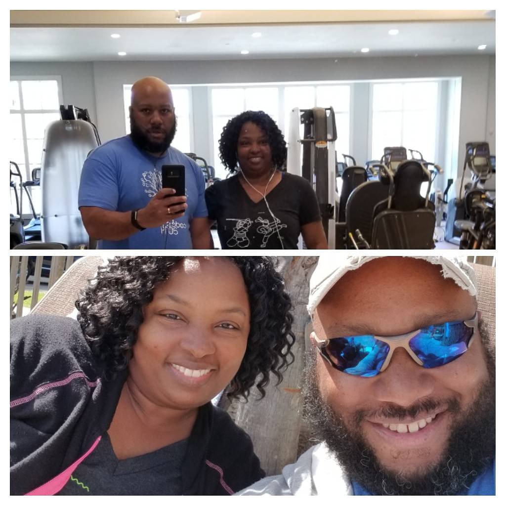 rightincode's tweet image. Even while on vacation, we had to get our workouts in. Now it is time to relax at the pool. #healthyliving #workoutpartners #vacationfun #vacation