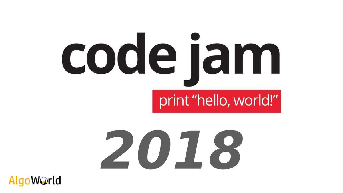 algo_world_'s tweet image. Code jam contest - 2018
Qualification Round

start : April 6, 23.00 utc
end :  April 8, 02.00 utc
duration : 27 hours

At least 25 points need to move on to Code Jam’s Round 1. As well as anyone who pass the score limit will be advanced for next level.

Hurry up guys....😍😍😍